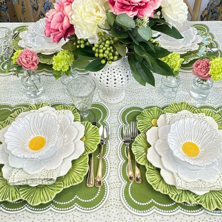 Geranium Salad/Dessert Plates - White, Set of 4 – Flying