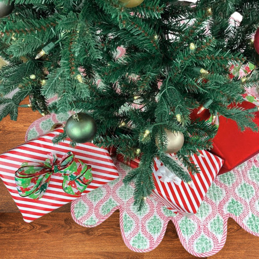 Flying Sheep Country Jingle Bells Christmas Tree Skirt - Thumbnail 5